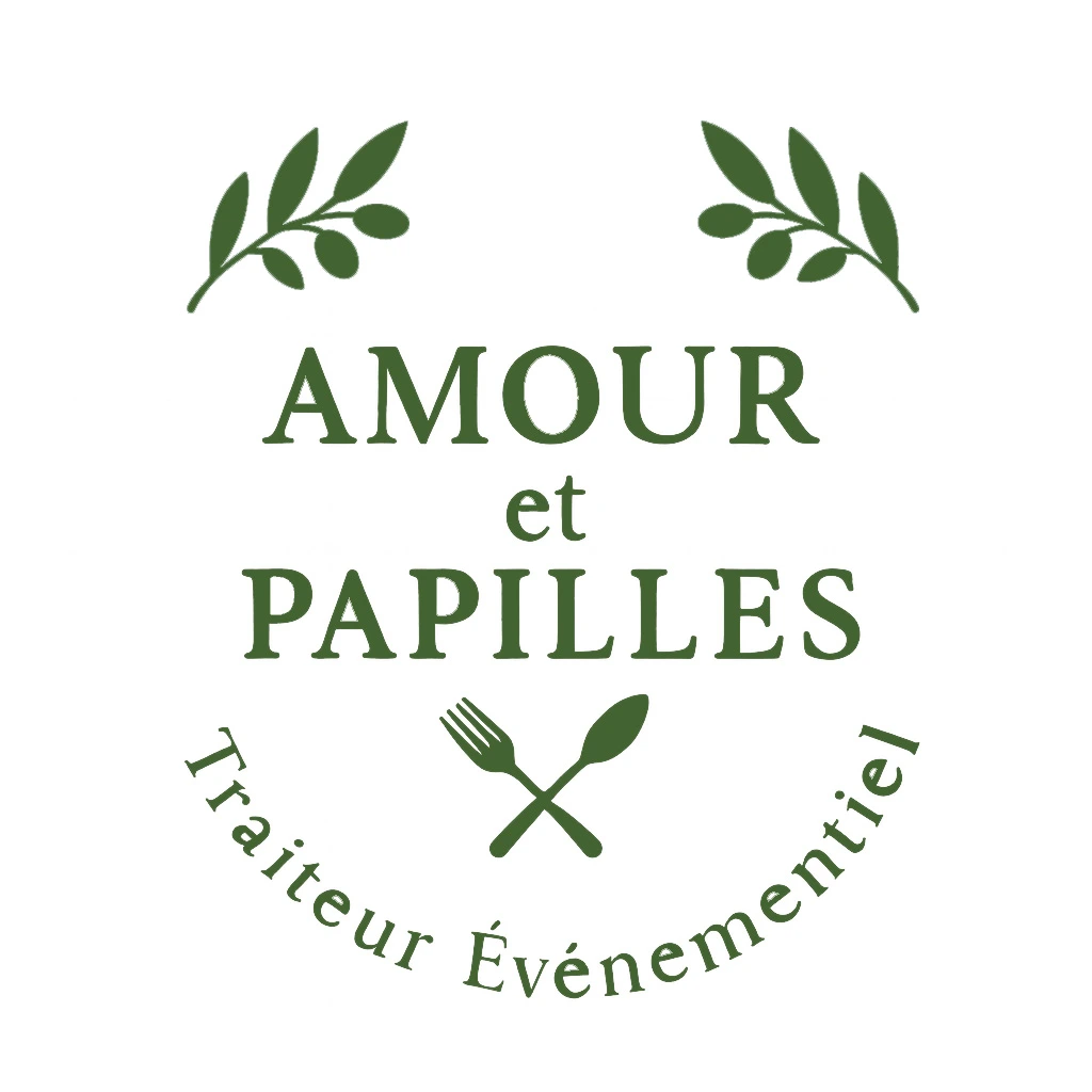 Amour et Papilles - Logo détaillé